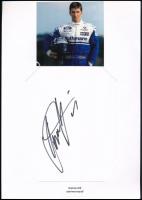 Damon Hill (1960-) autóversenyző aláírása papírlapon