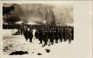 1916 Eskü Károly királyra / WWI Austro-Hungarian K.u.K. military, soldiers' oath to Charles I of Austria. photo (Rb)