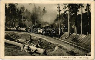 A vonat ellenséges földön robog át / WWI Austro-Hungarian K.u.K. military, field train (EK)