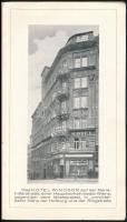 cca 1930 Wien (Bécs) Hotel Windsor reklám prospektus, képekkel