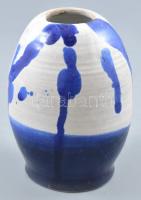 Lukács jelzéssel: Kerámia váza, hibátlan, m: 15 cm
