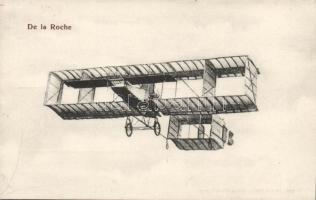 Raymonde de Laroche in flight in her Voisin biplane