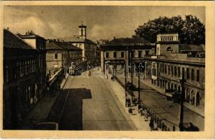 ~1960 Budapest II. Császár fürdő, villamos. Képzőművészeti Alap (EK)