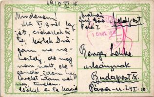 1916 WWI Austro-Hungarian Navy, K.u.K. Kriegsmarine art postcard s: Harry Heusser + "ZENSURIERT...