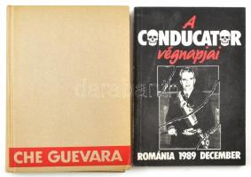 2 db könyv - Lavreckij: Che Guecara. Bp., 1975, Kossuth. Kartonált kötés, ajándékozási sorokkal + A conducator végnapjai (Ceausescu). Románia 1989. december. Kiadói papírkötés.