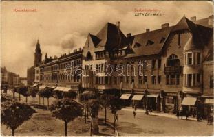 1912 Kecskemét, Szabadság tér, Luther ház, drogéria, Szél Nándor üzlete. Komor Gyula kiadása
