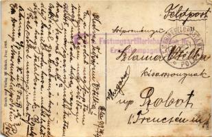 1917 Seeschlacht in der Gegenwart / WWI Austro-Hungarian Navy, K.u.K. Kriegsmarine art postcard, bat...