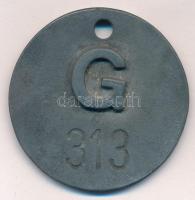 DN "Műjégpálya" fém zseton, lyukasztott (40mm) T:2 patina