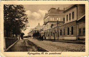 1913 Nyíregyháza, M. kir. postahivatal (szakadás / tear)