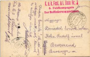 1915 Österr.-ung. Dreadnoughtgeschwader in Begleitung von Torpedobootszerstörern in der Adria. K.u.K...