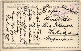 1917 Beschießung von Antivari durch SM Schiff Monarch und Torpedoboote. Offizielle Karte für Rotes K...