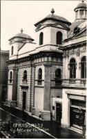 1939 Kassa, Kosice; Ágostai hitvallású evangélikus templom, Klein Lipót esernyőjavító üzlete, Keleti / Lutheran church, shops. photo