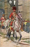 Austro-Hungarian K.u.K. military art postcard. B.K.W.I. 830-1. s: Ludwig Koch (EK)
