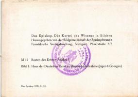 Bauten des Dritten Reiches! Haus der Deutschen Kunst zu München / NSDAP German Nazi Party propaganda...