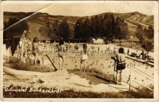 1950 Bükkszék, strand. Sztanek Ede fényképész Pásztó, photo (EB)