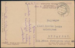 1918 Sárdy Brutus (1892-1970) festőművész, restaurátor 3 db I. világháborús tábori postai képeslapja...