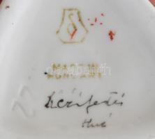 Drasche porcelán medve, kézzel festett, jelzett, hibátlan, m: 11 cm