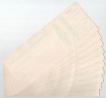 ~1930-1940. "A Pesti Magyar Kereskedelmi Bank" kitöltetlen csekkje (10x) sorszámkövetők T:...