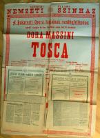 1946 2 db szegedi színházi plakát + a szini előadások kritikája korabeli újságban