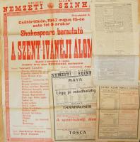 1946 2 db szegedi színházi plakát + a szini előadások kritikája korabeli újságban