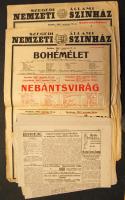 1946 2 db szegedi színházi plakát + a szini előadások kritikája korabeli újságban