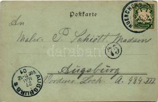 1901 München, Munich; Löwenbräukeller / beer hall (surface damage)