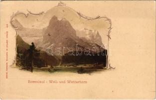 Rosenlaui, Well- und Wetterhorn (EK)