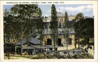 New York, Central Park, Elephants Quarters