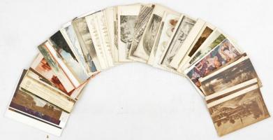 82 db RÉGI motívum képeslap: vallásos, művész és üdvözlő / 82 pre-1945 motive postcards: art, religi...