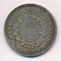 Franciaország 1977. 50Fr Ag "Herkules csoport" T:2 patina
France 1977. 50 Francs Ag "...