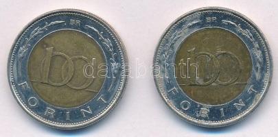 2002. 100Ft bicolor "Kossuth" (2x) T:2- patina, karc
Adamo FOEM1