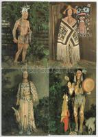 Karl-May-Museum Radebeul - 12 modern indiános képeslap / 12 modern postcards of Indians