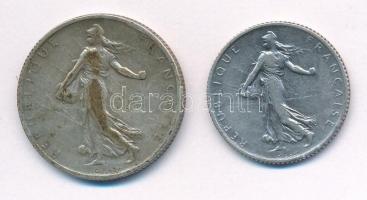 Franciaország 1898. 2Fr Ag + 1915. 1Fr Ag T:2,2- patina
France 1898. 2 Francs Ag + 1915. 1 Franc Ag...