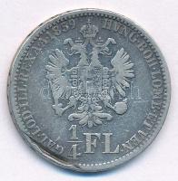 Ausztria 1859V 1/4Fl Ag "Ferenc József" T:3 karc, ü.
Austria 1859V 1/4 Florin Ag "Fr...