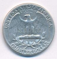 Amerikai Egyesült Államok 1964. 25c Ag T:2 karc, kis ü.
USA 1964. 25 Cents Ag C:XF scratch, small d...