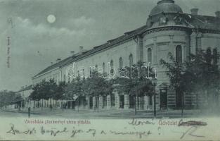 1899 Cegléd, városháza, este