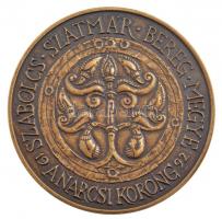 Tóth Sándor (1933-) 1992. "A hét vezér sorozat - Álmos vezér" kétoldalas Br emlékérem (42,...