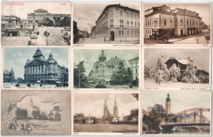 40 db RÉGI magyar város képeslap / 40 pre-1945 Hungarian town-view postcards