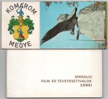 5 db MODERN magyar képeslap füzet összesen 62 képeslappal: Sopron, Budapest, Szolnok, Komárom megye,...