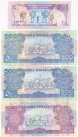 Szomáliföld 1994. 10Sh + 2005-2008. 500Sh (2xklf) + 2011. 1000Sh T:I,I-
Somaliland 1994. 10 Shillin...