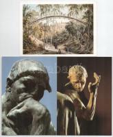 2 db MODERN képeslapfüzet: Auguste Rodin (Taschen), Drawings from the Nineteenth Century