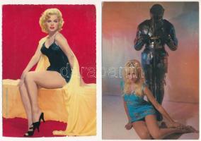 4 db MODERN finoman erotikus színésznő képeslap / 4 MODERN gently erotic actress postcards