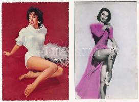 4 db MODERN finoman erotikus színésznő képeslap / 4 MODERN gently erotic actress postcards