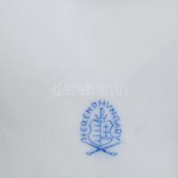 Herendi Viktória mintás levél formájú kínáló tál. Kézzel festett, jelzett, hibátlan 17x15 cm