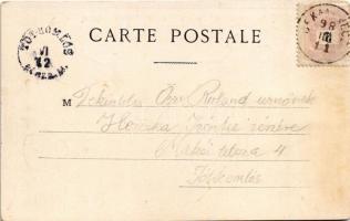 1898 (Vorläufer) Hongrie / Magyarország. Szecessziós népviseletes művészlap. Art Nouveau, litho s: P...