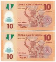 Nigéria 2009. 10N (2x) közeli sorszámok T:I
Nigeria 2009. 10 Naira (2x) close serial numbers C:UNC
...