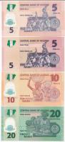 Nigéria 2006. 5N + 2013. 5N + 2011. 10N + 2007. 20N T:I
Nigeria 2006. 5 Naira + 2013. 5 Naira + 201...
