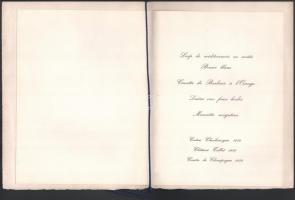 1979 Lázár György (1924-2014) és felesége részére vacsorára meghívó Raymond Barre francia minisztere...