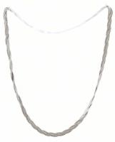 Ezüst (Ag) fonott nyaklánc, jelzett (Italy), 7,1 g, h: 40 cm