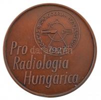 Fritz Mihály (1947-) 1975. Röntgen / Pro Radiologia Hungarica kétoldalas bronz emlékérem (42,5mm) T:1-